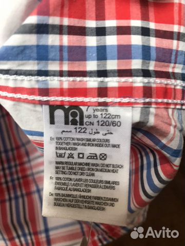 Рубашка Mothercare р.122 новая Рубашка Mothercare р.122 новая