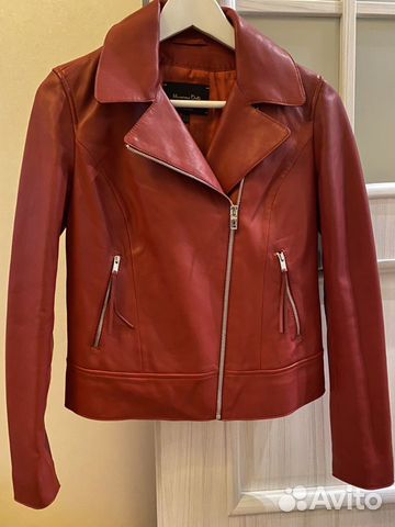 Куртка кожаная Massimo dutti XS