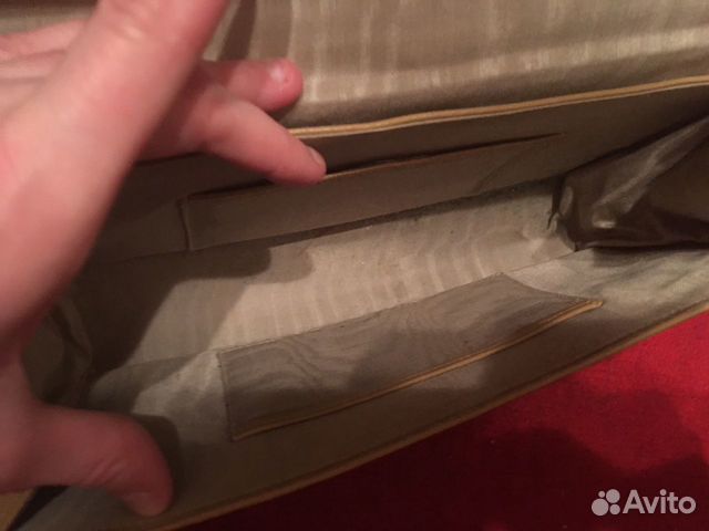 Клатч кожаный ретро, новый