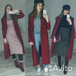 Пальто женское. Марсала. Новое Пальто женское. Марсала. Новое