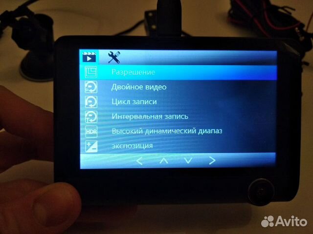 Видеорегистратор с 3 камерами