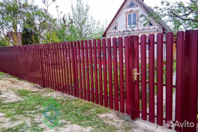 Забор прошлист штакетник Забор прошлист штакетник