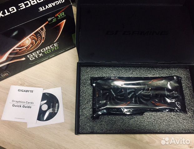Видеокарта Gigabyte GTX 1070 8G Видеокарта Gigabyte GTX 1070 8G