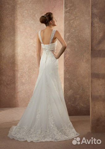 Свадебное платье, Gabbiano, айвори, шлейф, 42-44 р