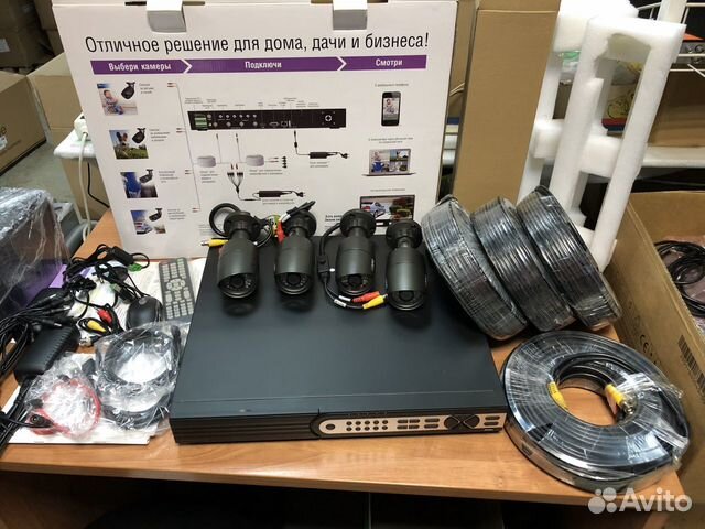 HD-SDI комплект видеонаблюдения на 1-4 камеры