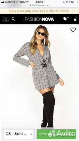 Платье-пиджак fashionnova Платье-пиджак fashionnova