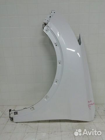 Крыло белое переднее левое Hyundai Santa Fe 3