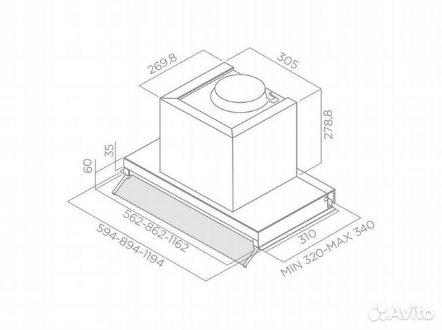 Вытяжка Elica Box In Plus ixgl/A/120 Вытяжка Elica Box In Plus ixgl/A/120