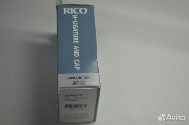 Лигатура + колпачок Rico для сопрано саксофона Лигатура + колпачок Rico для сопрано саксофона