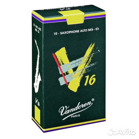 Трости для альт саксофона Vandoren V16 №3,5 (10 шт