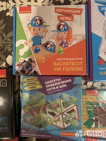 Набор из 8 (восьми) игр для детей 3-5 лет новые