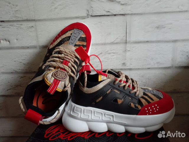 Кроссовки Versace chain Reaction люкс модель унисе