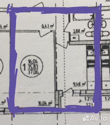 1-к квартира, 37 м², 3/10 эт. 1-к квартира, 37 м², 3/10 эт.