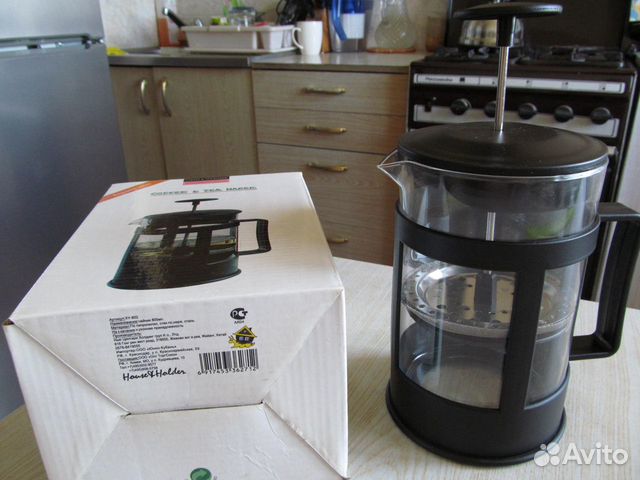 Заварочный чайник для кофе и чая френч-Пресс новый Заварочный чайник для кофе и чая френч-Пресс новый