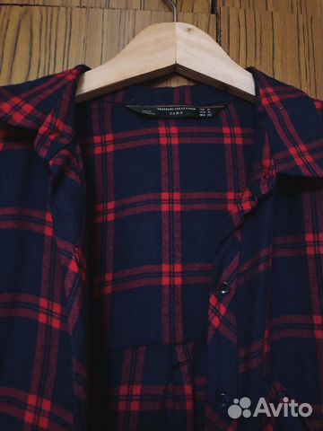 Клетчатая рубашка zara Клетчатая рубашка zara