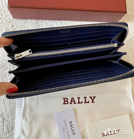 Новое портмоне Bally, Швейцария оригинал, синее Новое портмоне Bally, Швейцария оригинал, синее