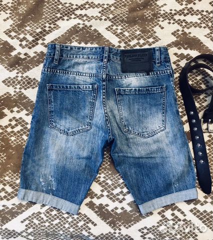 Шорты джинсовые philipp plein Шорты джинсовые philipp plein