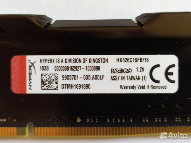 DDR4 Kingston HyperX Fury 16Gb 2666Mhz DDR4 Kingston HyperX Fury 16Gb 2666Mhz