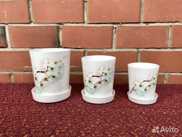 Горшки для цветов, набор (кашпо)