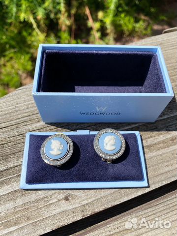 Wedgwood клипсы Венера, серебро, Англия