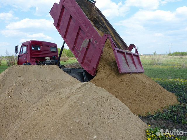 Песок щебень пгс гравий с доставкой