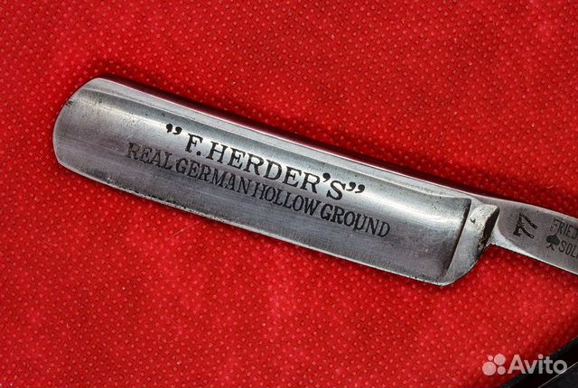 Редкая опасная бритва friedr. herder ABR. sohn 77