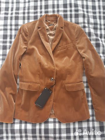 Бархатный жакет MassimoDutti