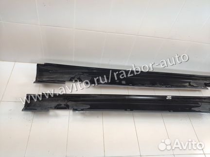 Накладки на пороги Mercedes Benz W176 2012