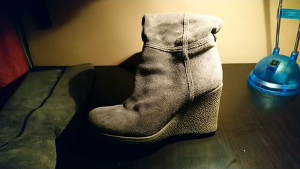 Сапоги замшевые теплые