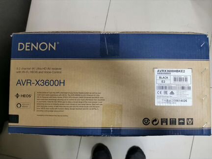 Ресивер Denon AVR-3600H Black новый