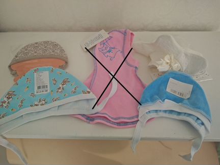 Чепчик, шапочка, берет для новорожденных новый