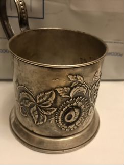 Подстаканник Подсолнухи (мельхиор)