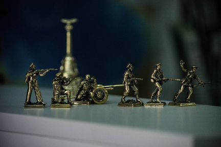 Солдатики 40мм Морская пехота 1942 бронза немцы