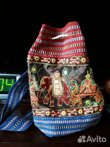 Рюкзачок и наволочки этнические. Индия