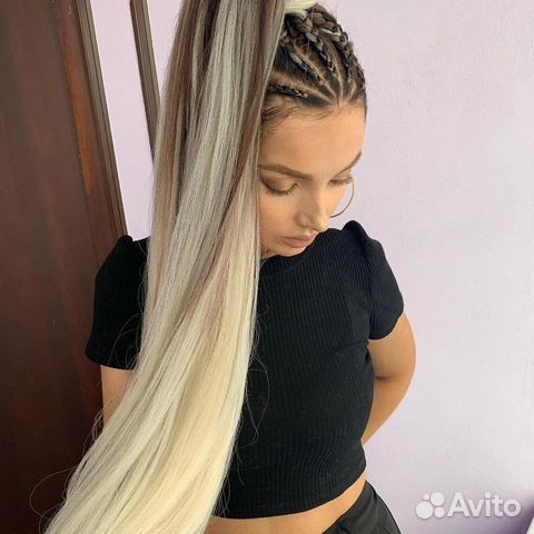 Хвост на резинке/афрохвост/волосы