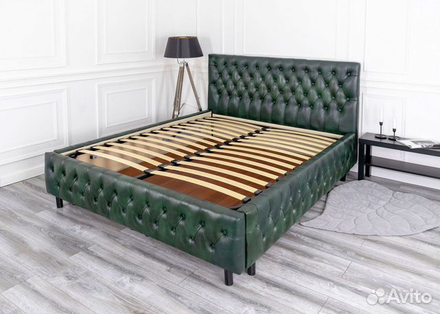 Кровать 180 200 с подъемным механизмом зеленая