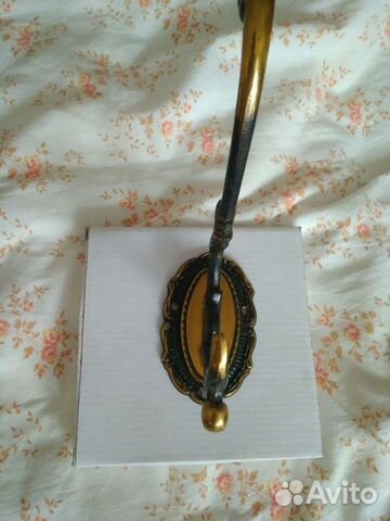 Крючок вешалка СССР бронза