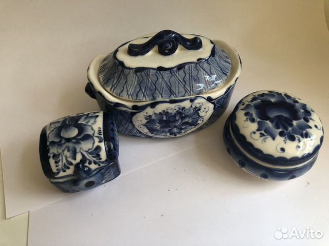 Шкатулка Гжель в ассортименте