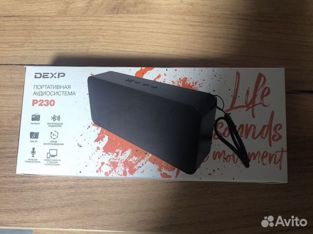 Портативная аудиосистема dexp P230