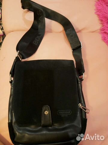 Сумка мужская натуральная кожа бу