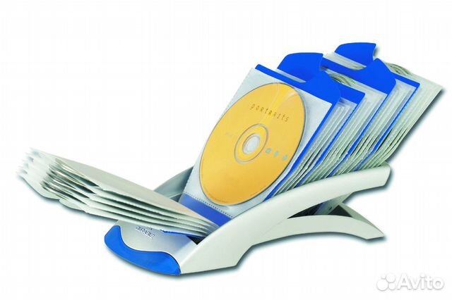 Настольная подставка durable на 50 CD/DVD