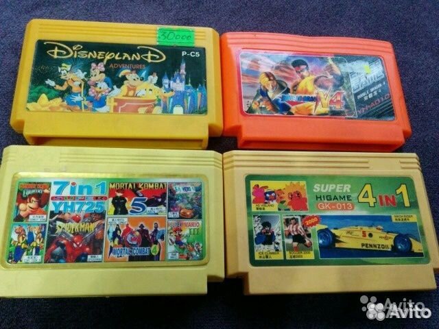 Касеты(картреджи Dendy)