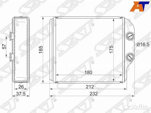 Радиатор отопителя салона toyota nadia