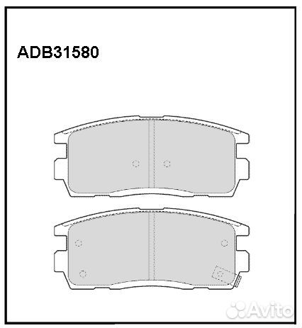 Тормозные колодки задние Chevrolet Captiva, Opel A