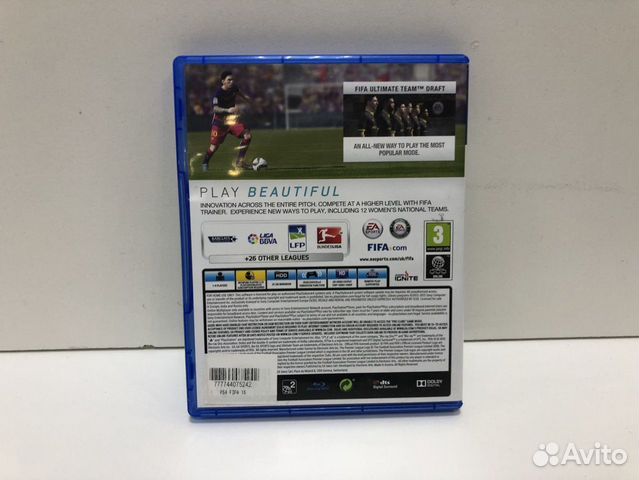 Игровые диски. Sony Playstation 4 fifa 16