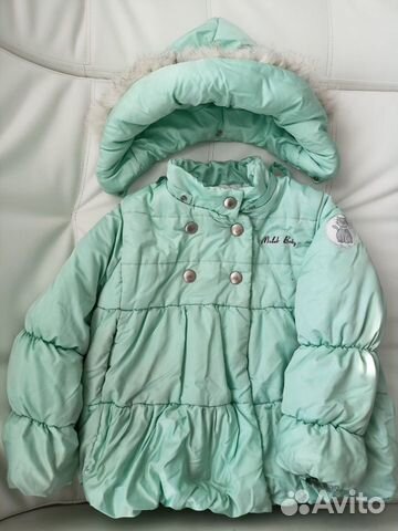 Пуховик для девочки 98