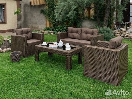 Комплект садовой мебели из искусственного ротанга