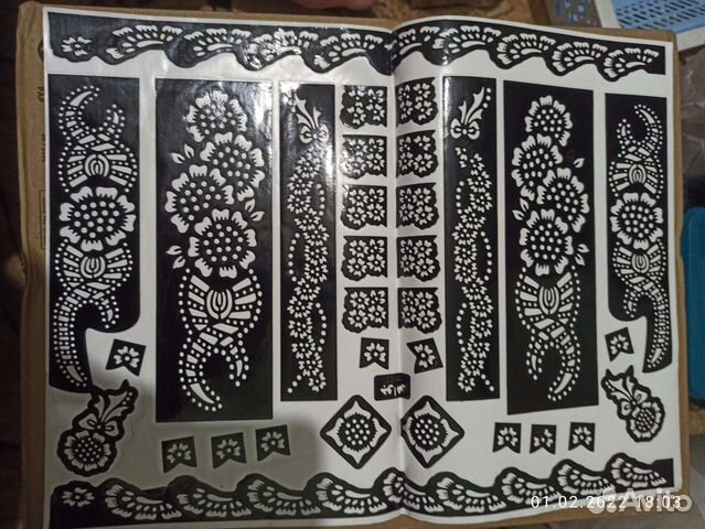 Трафареты для мехенди