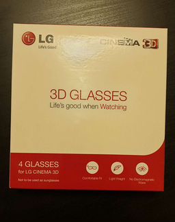 3D очки LG. Новые. 4шт