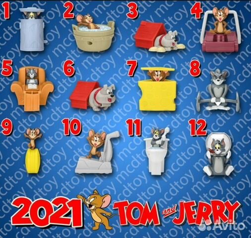 Коллекция игрушек серии Том и Джерри